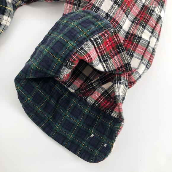 Y2K Tommy Hilfiger mixed plaid button down shirt 2000s vintage - Picture 6 of 6
